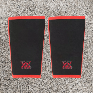KS-IRON-7 – 7MM Neoprene Knee Sleeves for Strength Training & Powerlifting – Black/Red