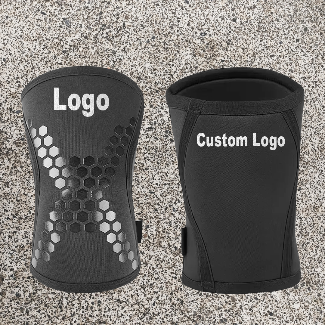 KS-5/7MM – Neoprene Knee Sleeves for Powerlifting & Gym Training – Black - Image 2