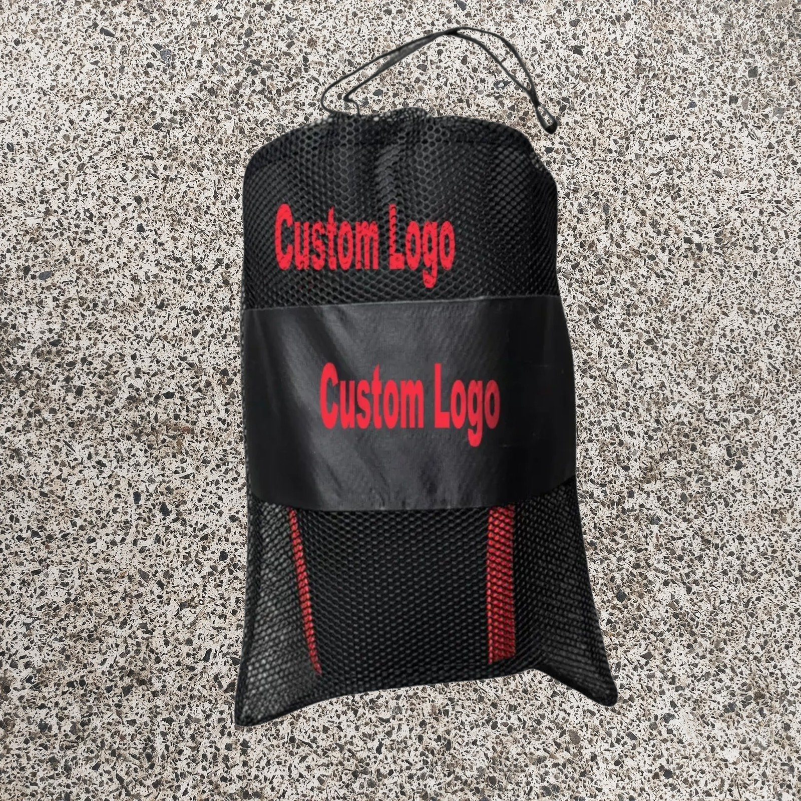 KS-PRO-C7 – Custom Logo 7MM Neoprene Knee Sleeves for Compression Support & Gym Training – Black/Red - Image 3