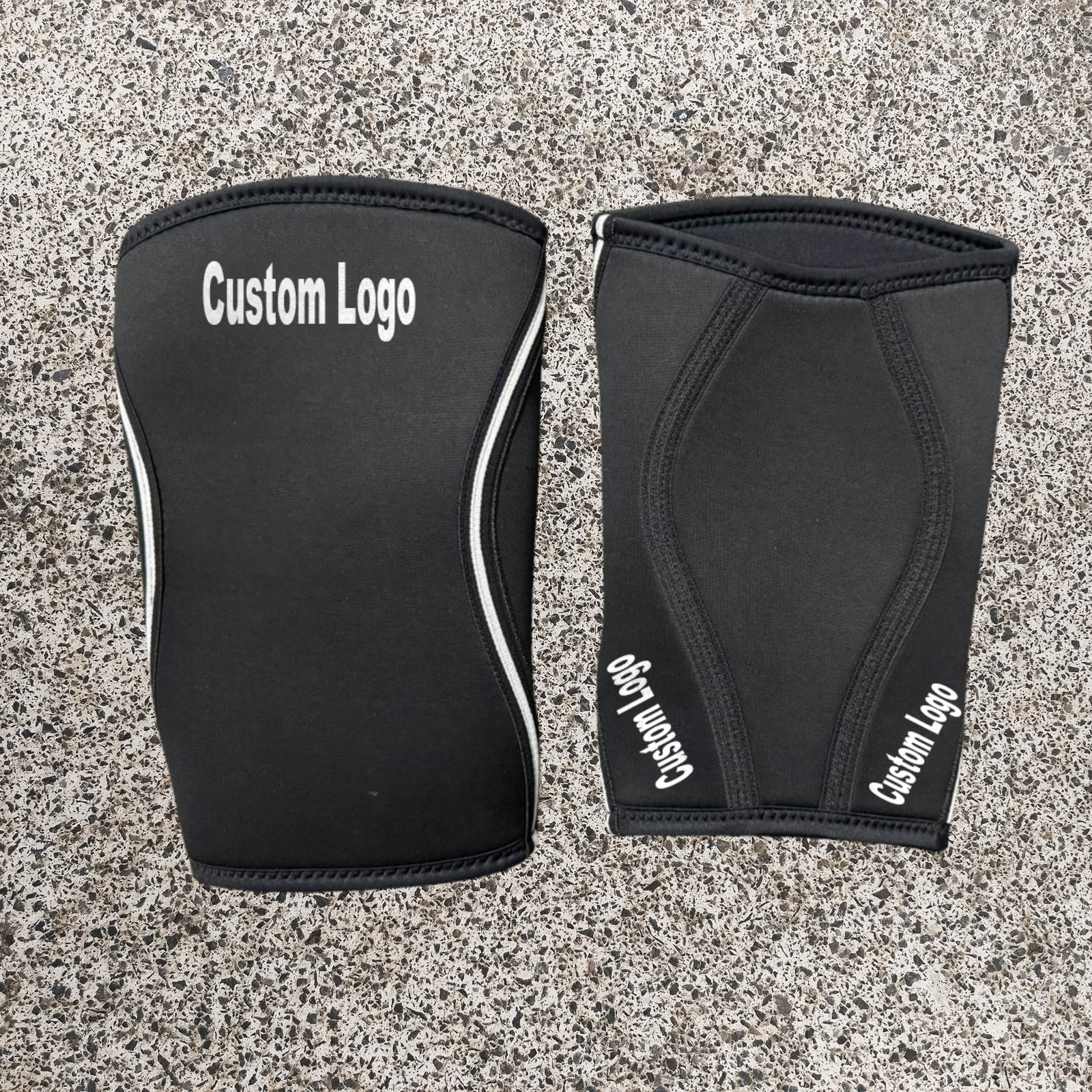 Elite 7mm Custom Logo Neoprene Knee Sleeves High-Density Joint Compression for Weightlifting, Powerlifting, Bodybuilding & Heavy Training - Image 3