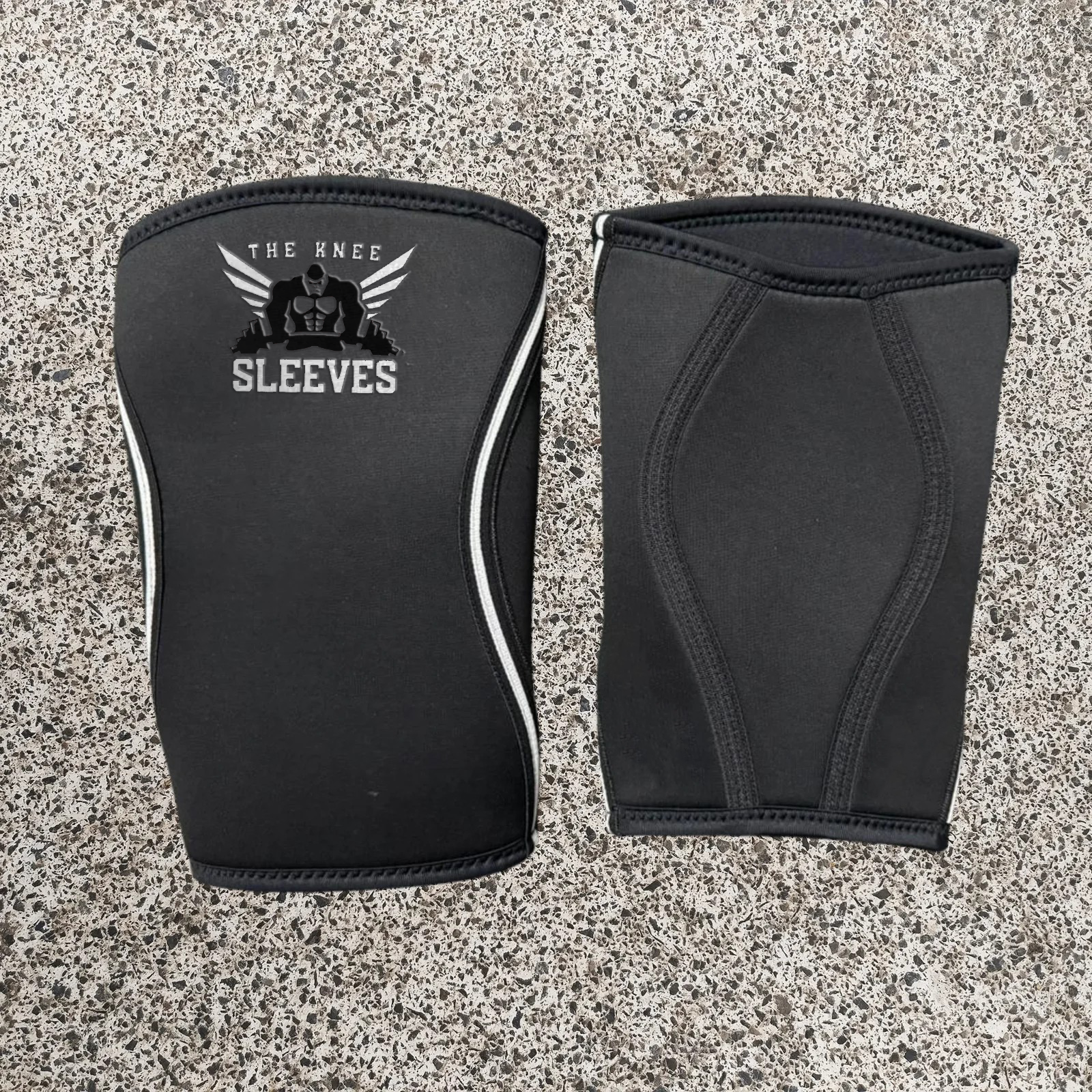 KS-ELITE-C7 – Elite 7MM Neoprene Knee Sleeves for Powerlifting & Heavy Training – Black