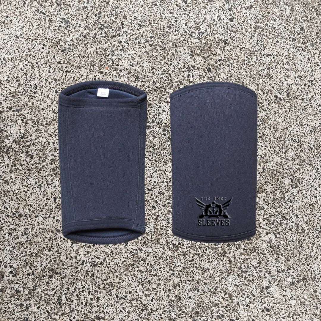 ES-A7-MX – A7 Style Neoprene Elbow Sleeves for Compression Training – Black