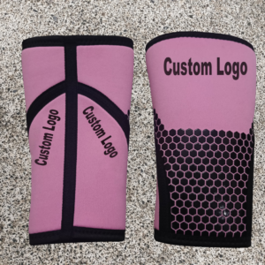 HEX-Tech 7mm Knee Sleeves – Elite Abrasion-Resistant Neoprene Pink Edition