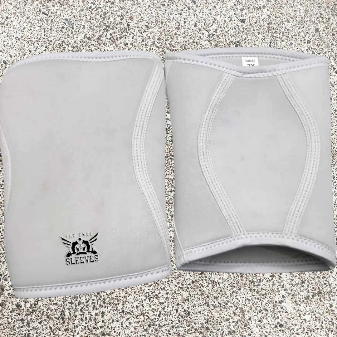 KS-ELITE-WHT – Elite 7MM Neoprene Knee Sleeves for Weightlifting & Strength Training – White