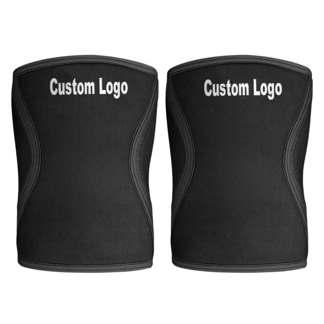 KS-HD-7 – Heavy Duty 7MM Neoprene Knee Sleeves for Compression Support – Black - Image 2