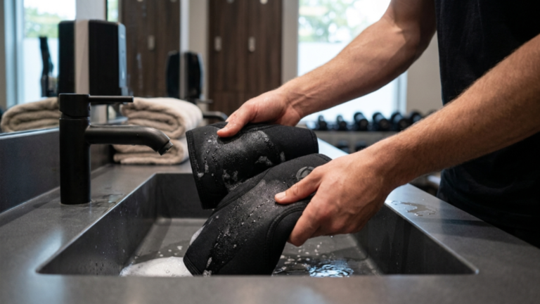 how to clean knee sleeves